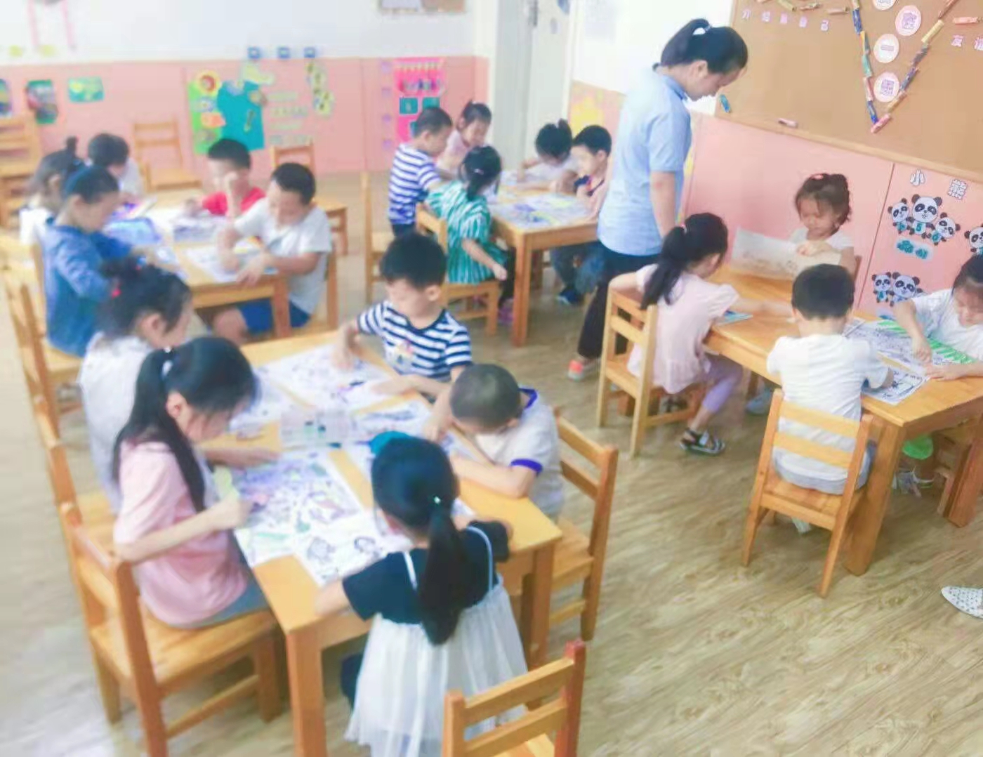 【2018年3月】墨境轩组织学生走进蓝色未来幼儿园 活动 第2张