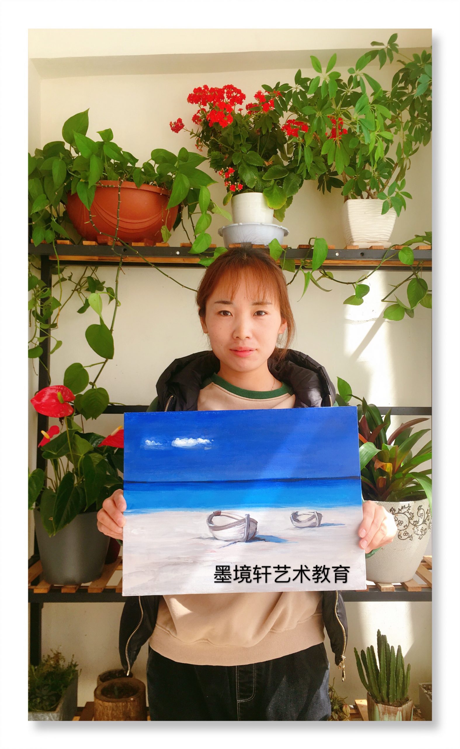 【2019年3月】墨境轩国际教育中心组织亲子DIY 油画课 活动 第7张